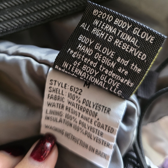 BODY GLOVE WINTER 2010 SKI HOODED JACKET Size M - Picture 14 of 15